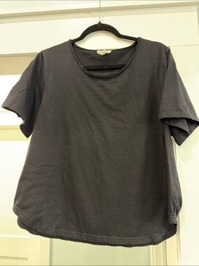 Classic Black Short Sleeve Tee for Women